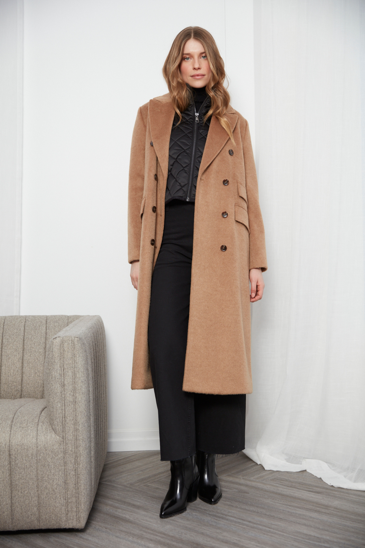Adrøit Atelier- Bennett Wool Coat in Camel