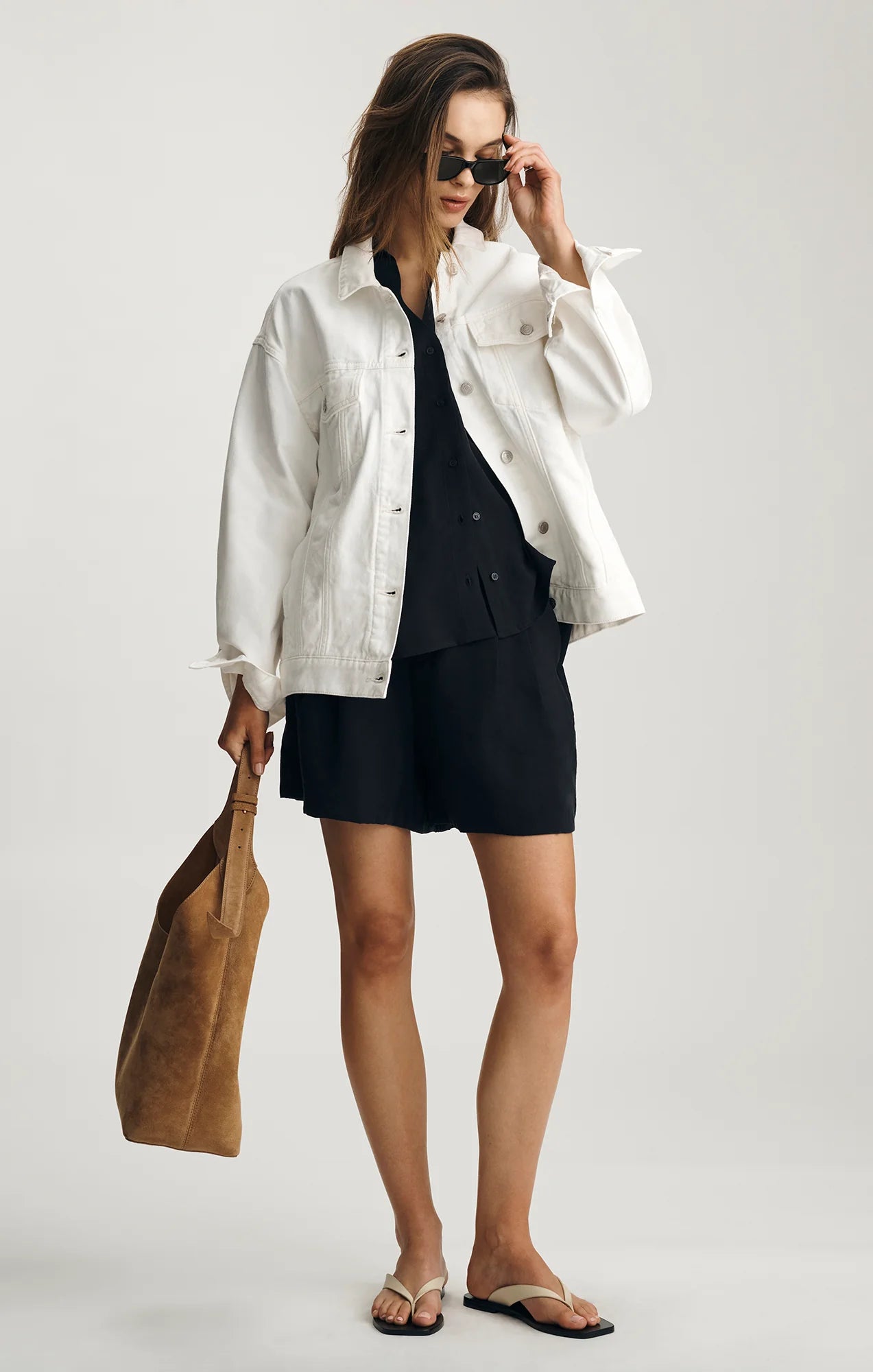 Mavi- Luna Denim Jacket in Off White Denim