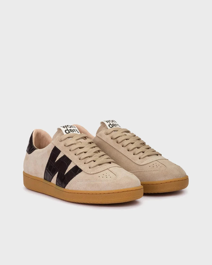 Wonders- Sneaker in Trend Beige Austral Negro