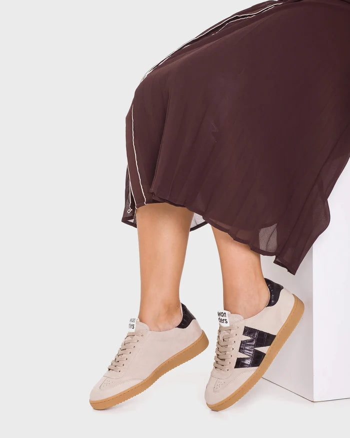 Wonders- Sneaker in Trend Beige Austral Negro
