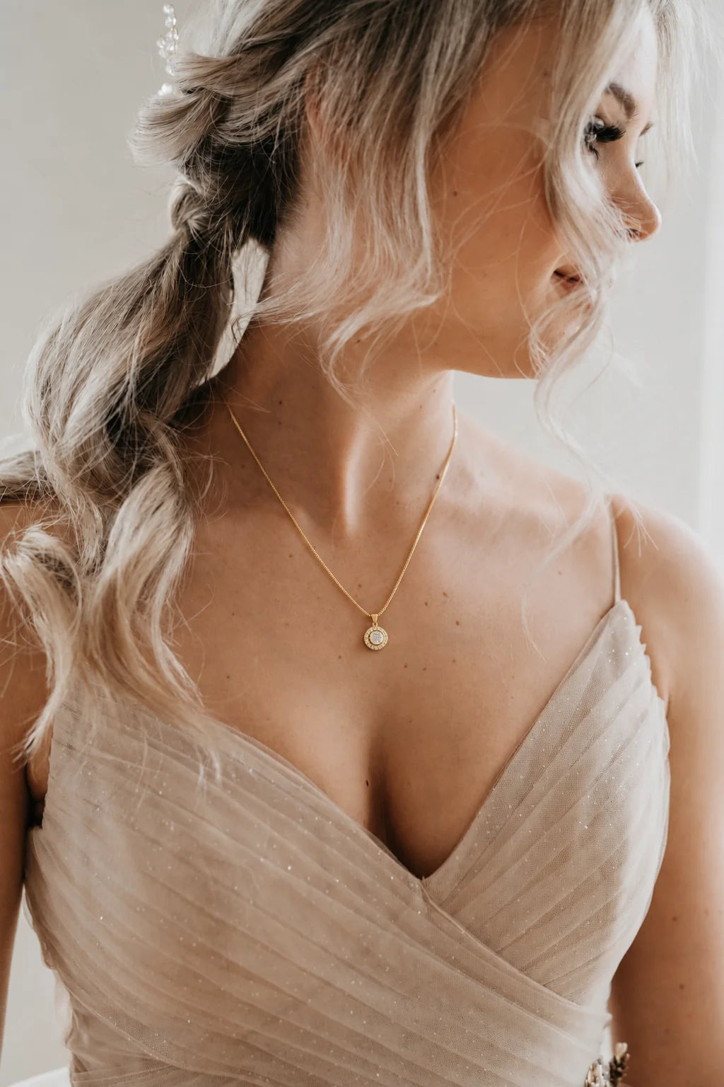 Luna + Stone - Athena Necklace in Gold