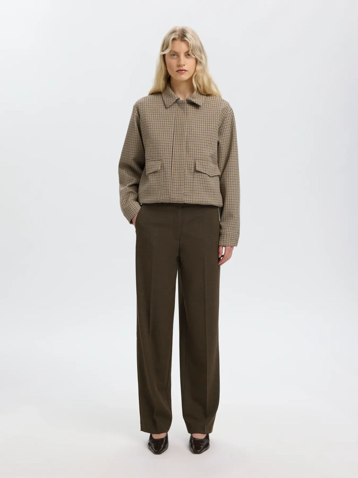 Selected- Relaxed Fit Trousers in Delicioso