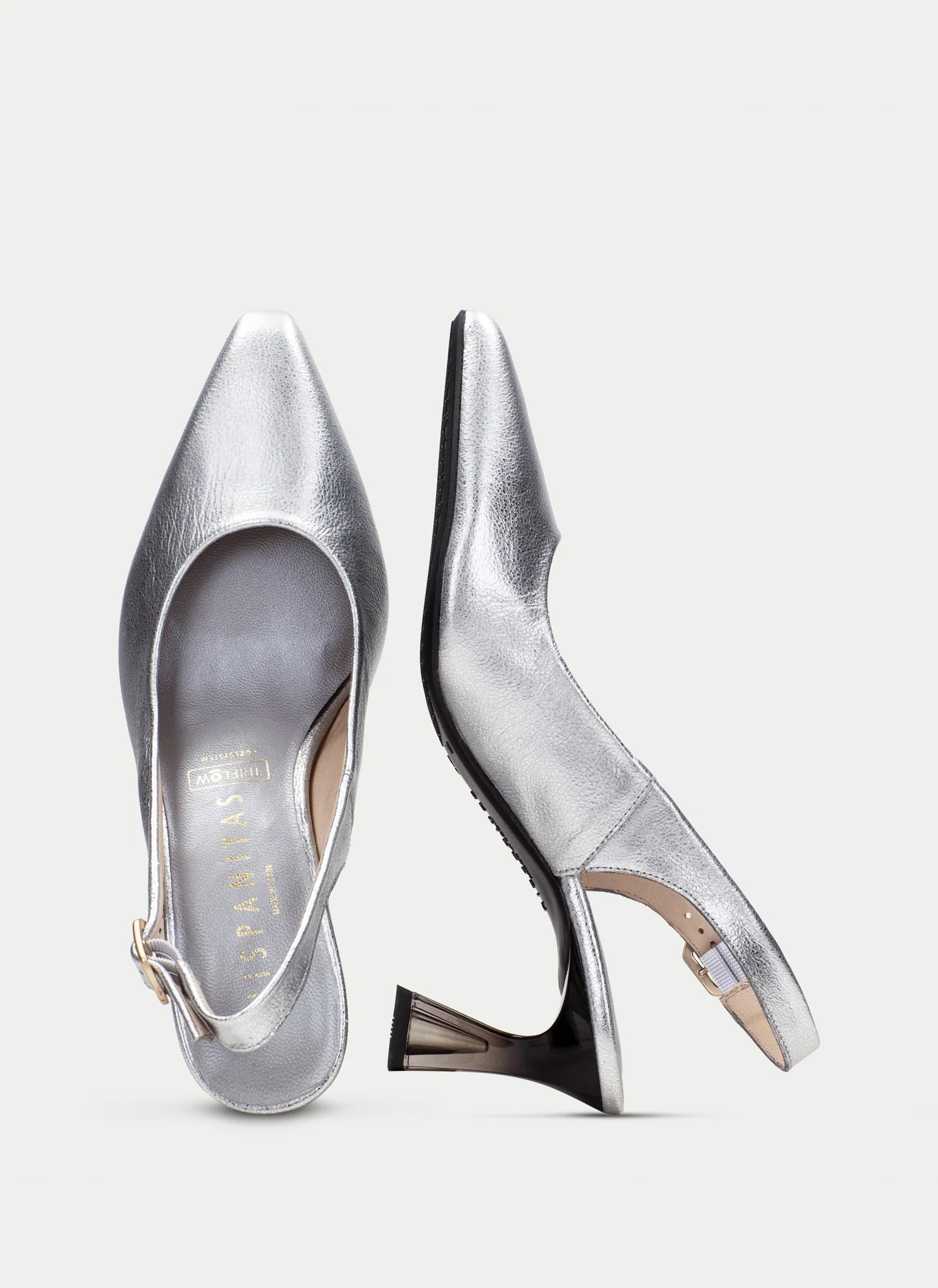 Hispanitas- Dalia Slingback Heel in Menorca Silver