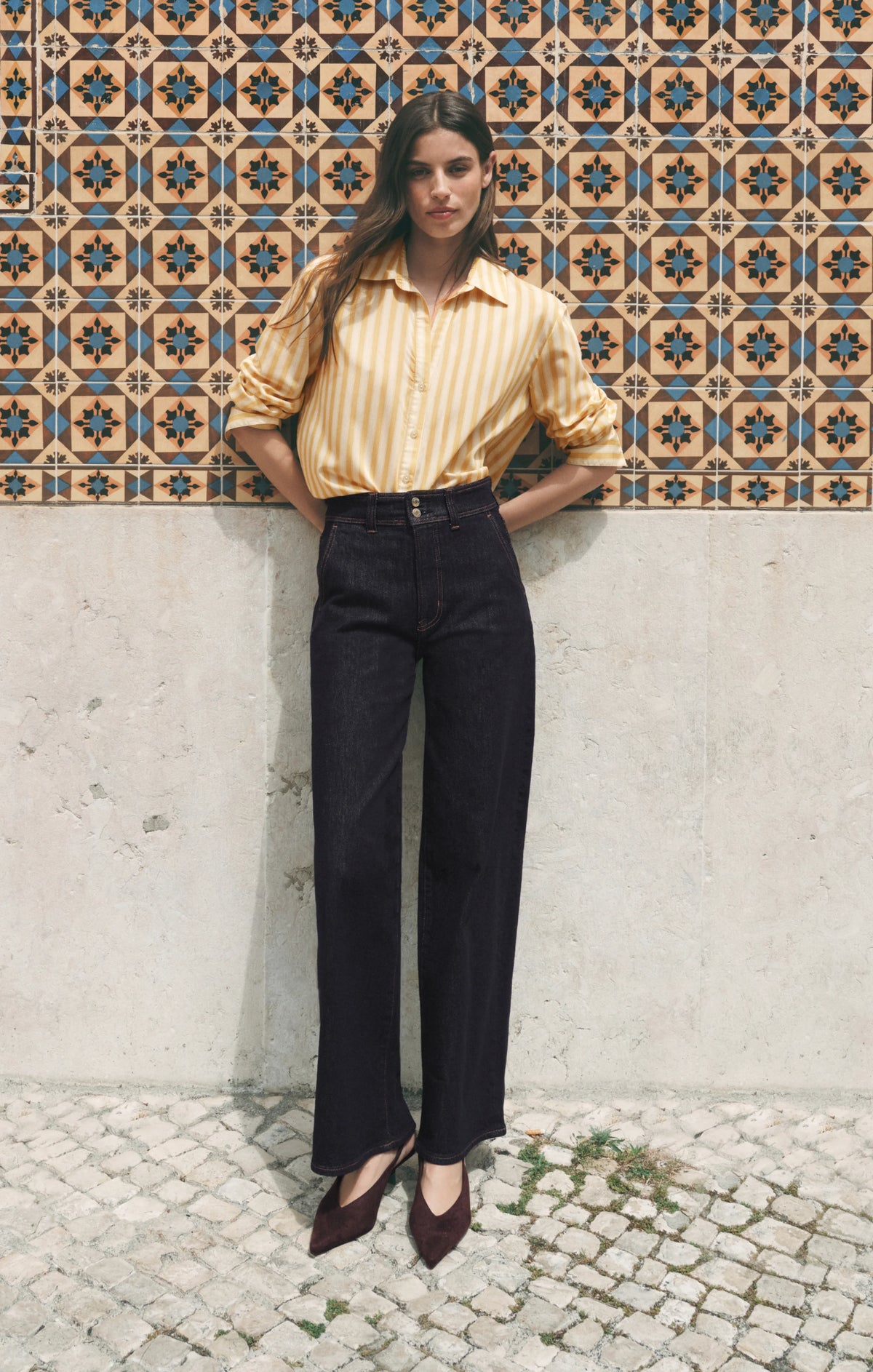 Z SUPPLY- The Atelier High-Rise Trouser Denim in Midnight Air
