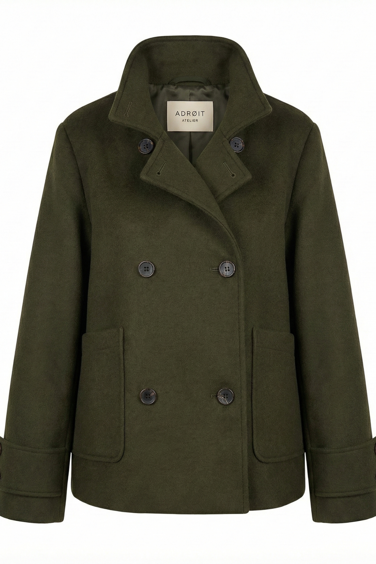 Adrøit Atelier- Dakota Wool Jacket in Dark Olive