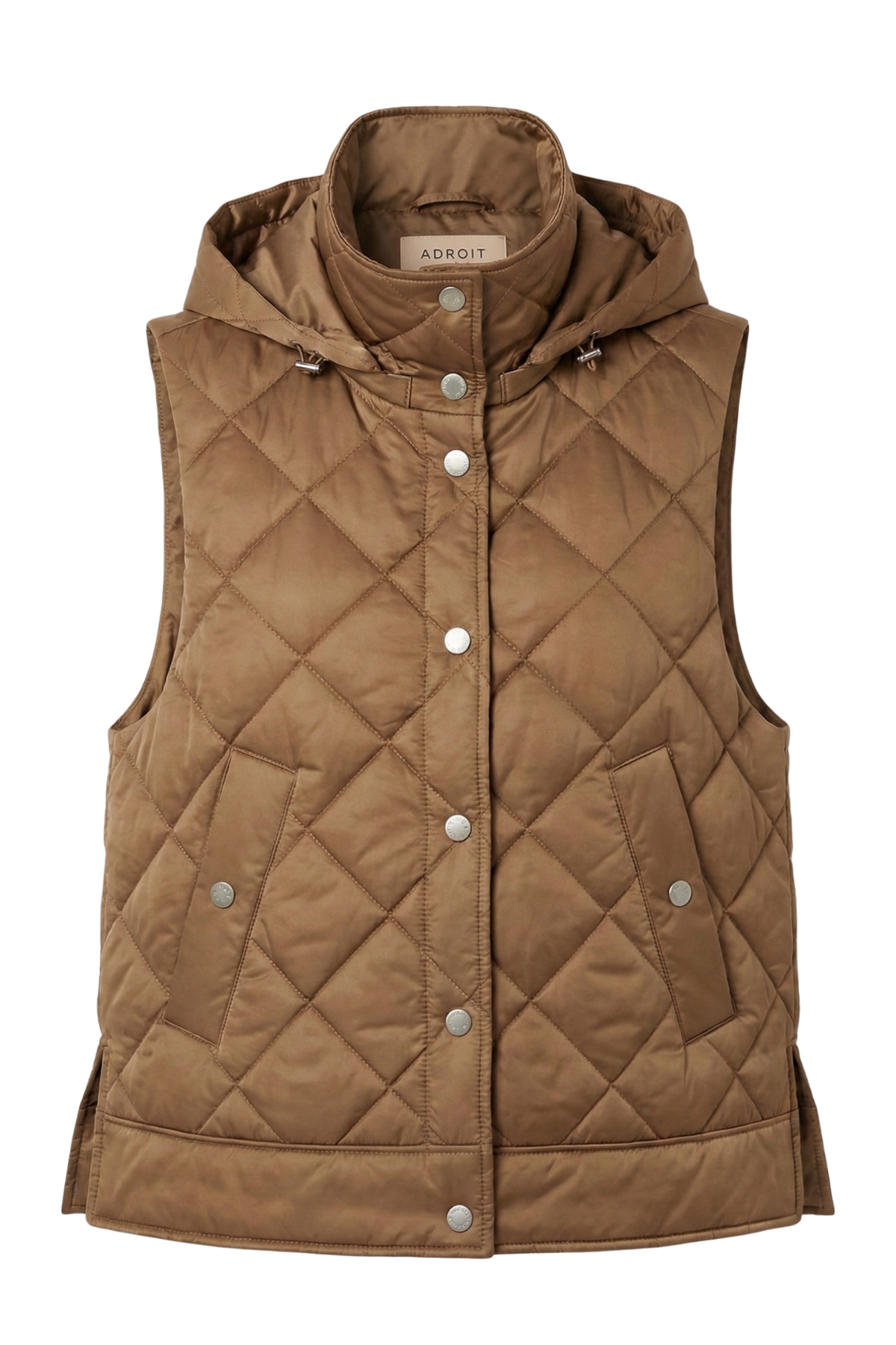 Adrøit Atelier- Daniela Quilted Vest in Bronze