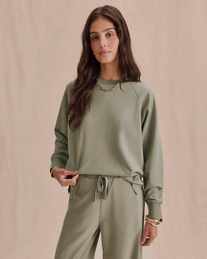 Splendid- Winslow Raglan Top in Eucalyptus