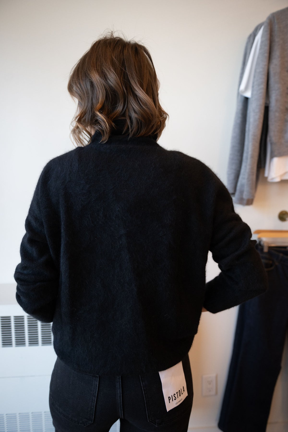 UNIVERSEL- Long Sleeve Mock Neck Sweater