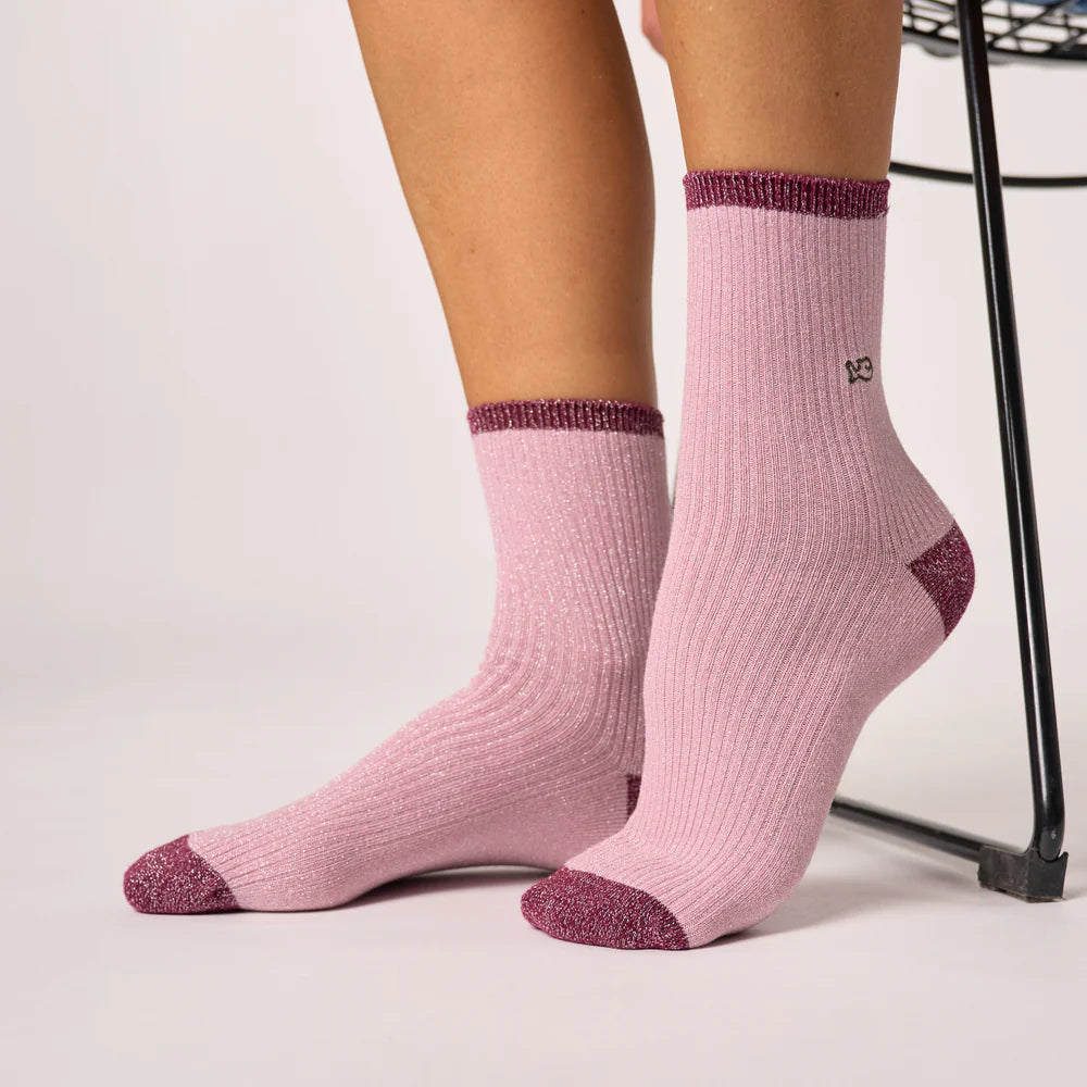 BILLYBELT - Combed Cotton Vintage Glitter Socks
