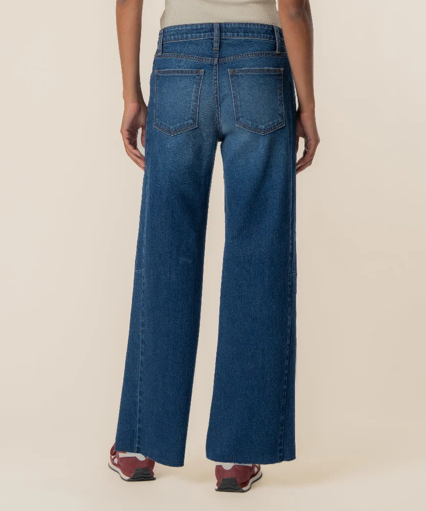 KUT From The Kloth- Meg High Rise Wide Leg Long in Curator