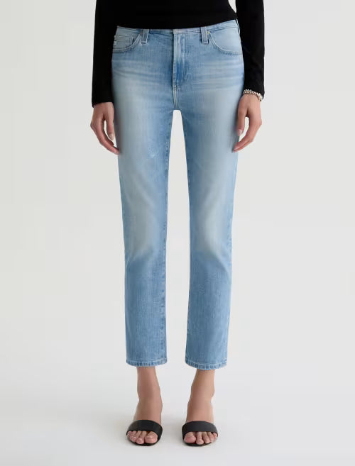 AG Jeans- Mari Mid-Rise Slim Straight Crop in Cruiser
