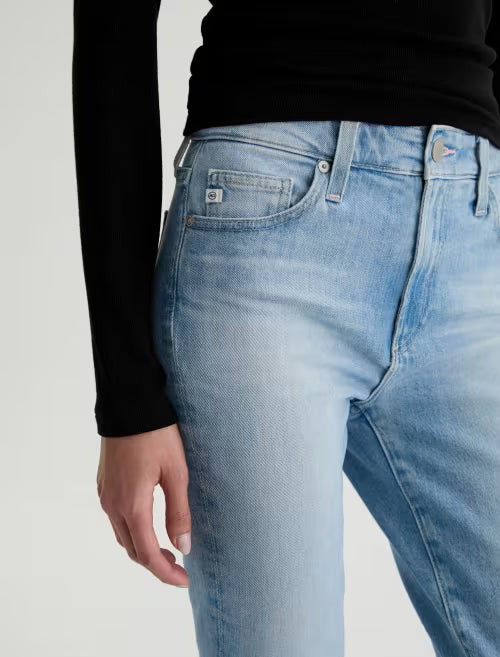 AG Jeans- Mari Mid-Rise Slim Straight Crop in Cruiser