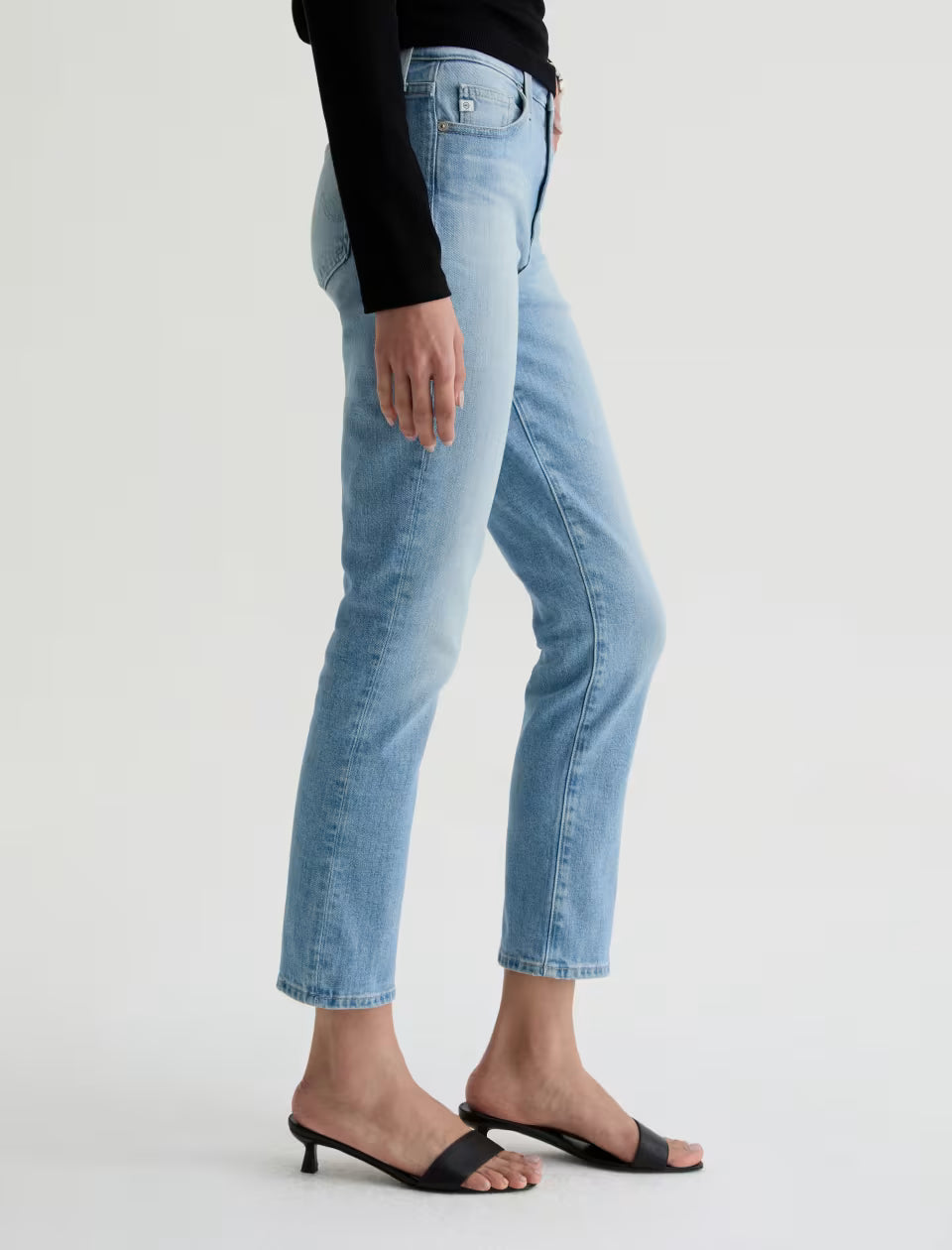 AG Jeans- Mari Mid-Rise Slim Straight Crop in Cruiser