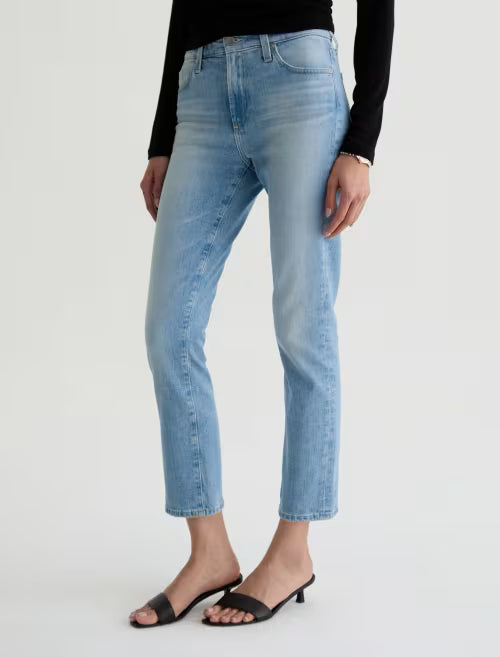 AG Jeans- Mari Mid-Rise Slim Straight Crop in Cruiser