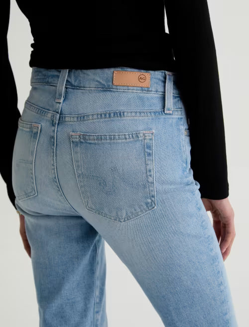 AG Jeans- Mari Mid-Rise Slim Straight Crop in Cruiser
