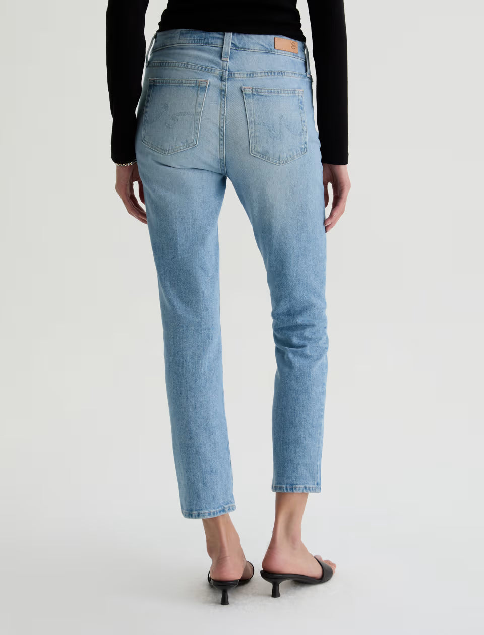 AG Jeans- Mari Mid-Rise Slim Straight Crop in Cruiser