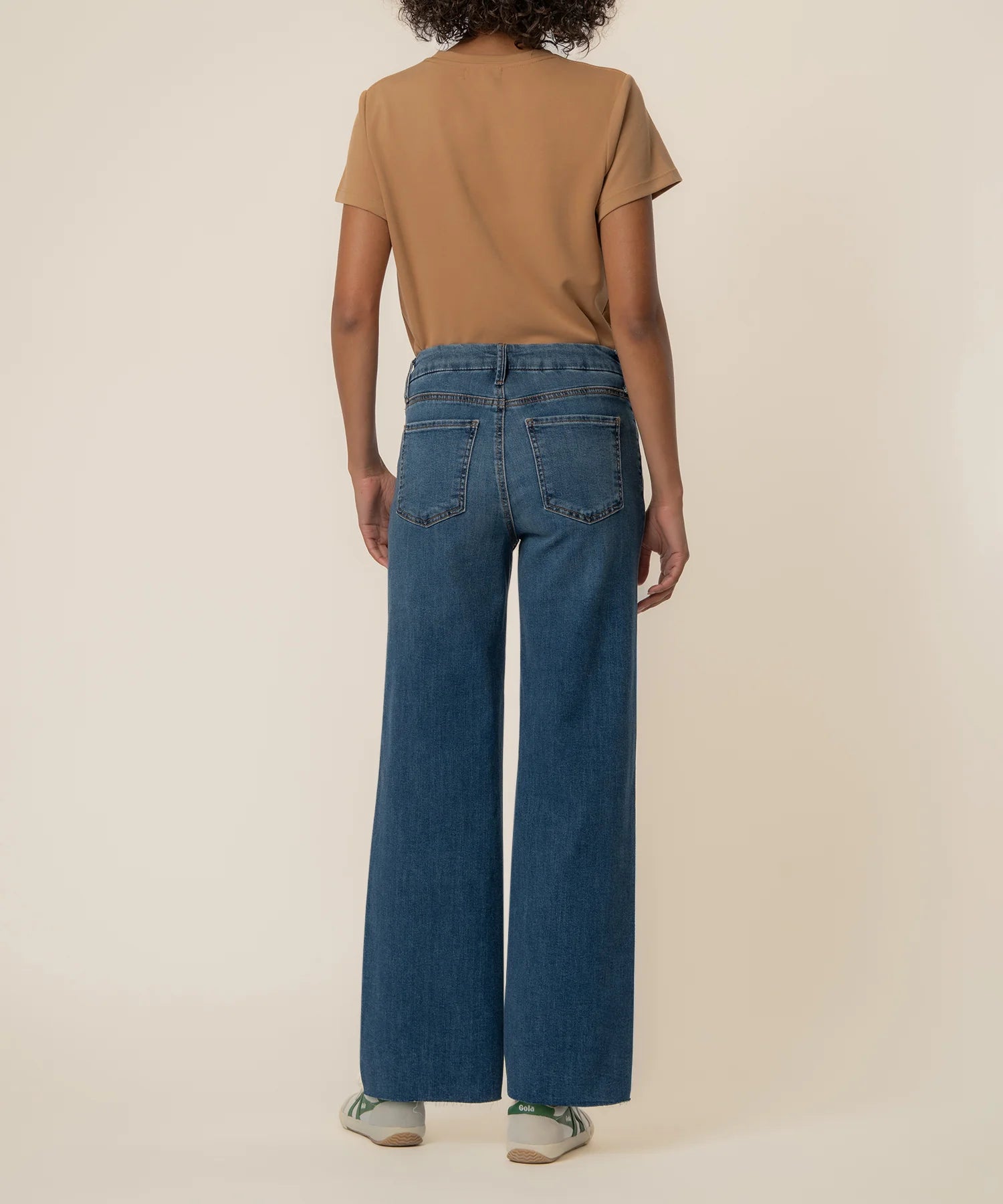 KUT From The Kloth- Meg High Rise Wide Leg Long in Rad