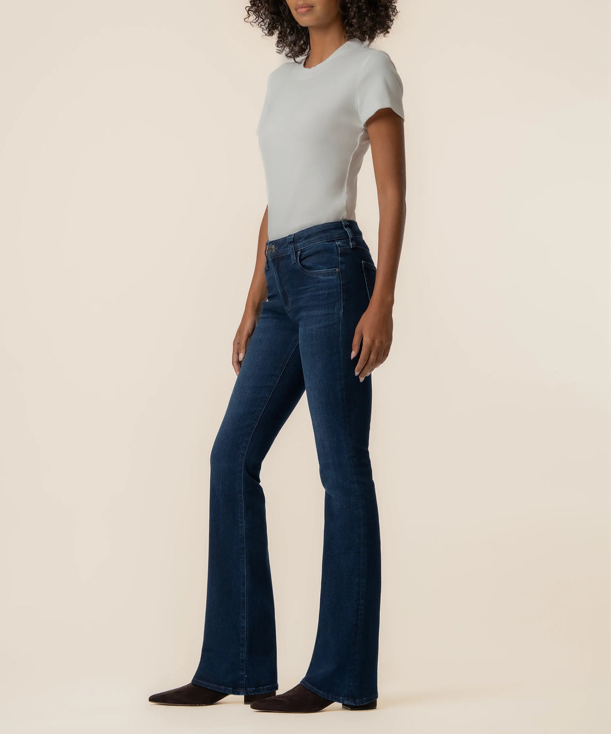 KUT From The Kloth- Natalie Mid Rise Flare in Glamour