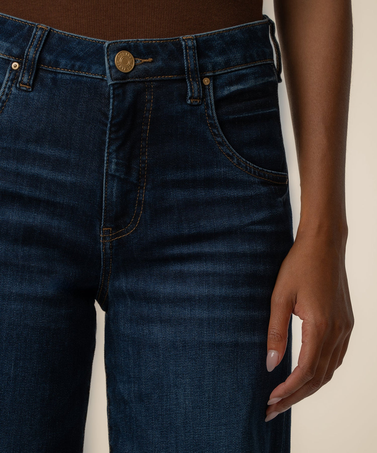 KUT From The Kloth- Maya High Rise Wide Leg in Angelically