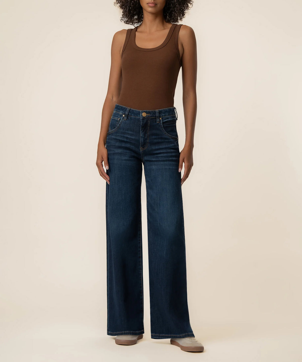 KUT From The Kloth- Maya High Rise Wide Leg in Angelically