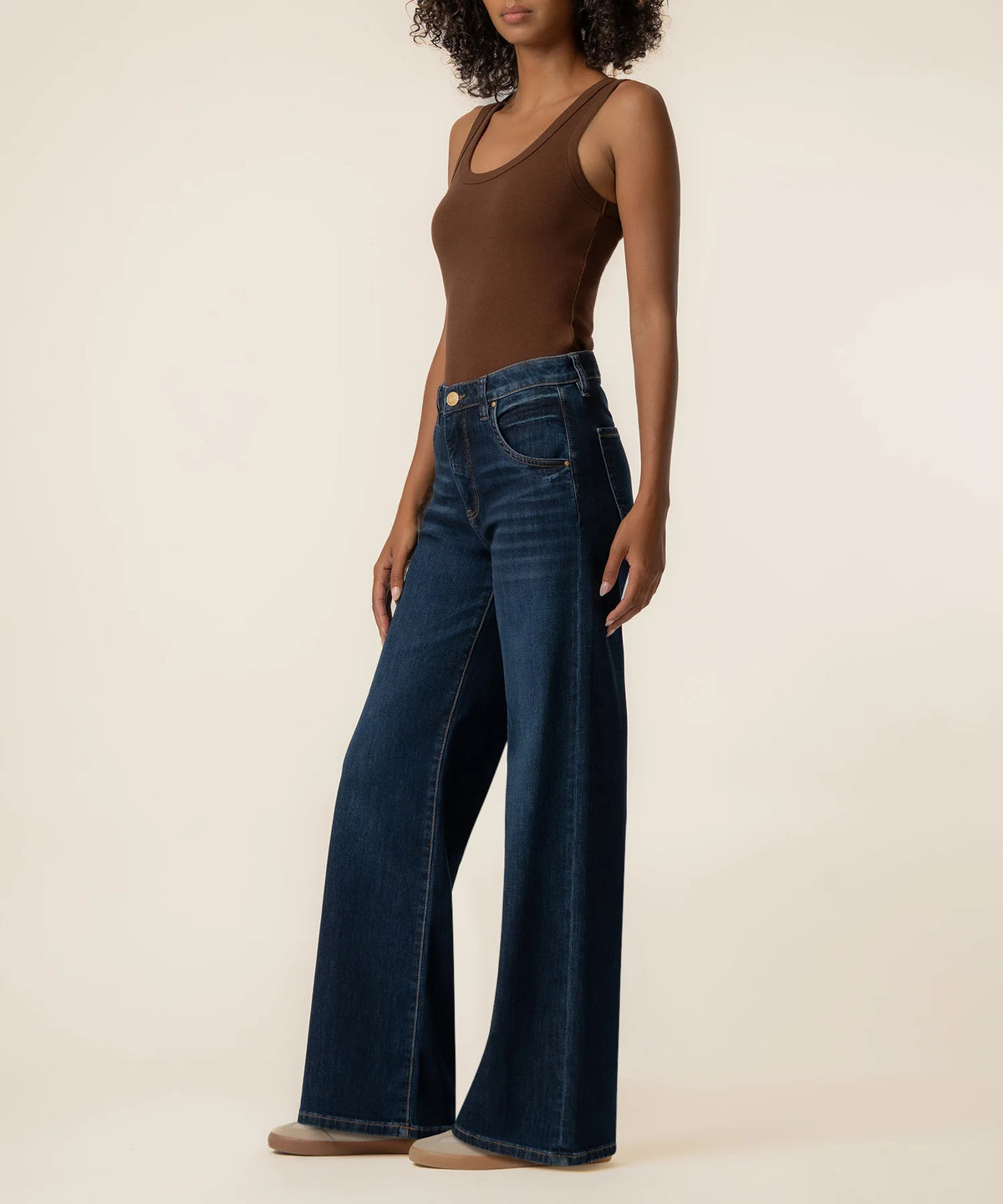 KUT From The Kloth- Maya High Rise Wide Leg in Angelically