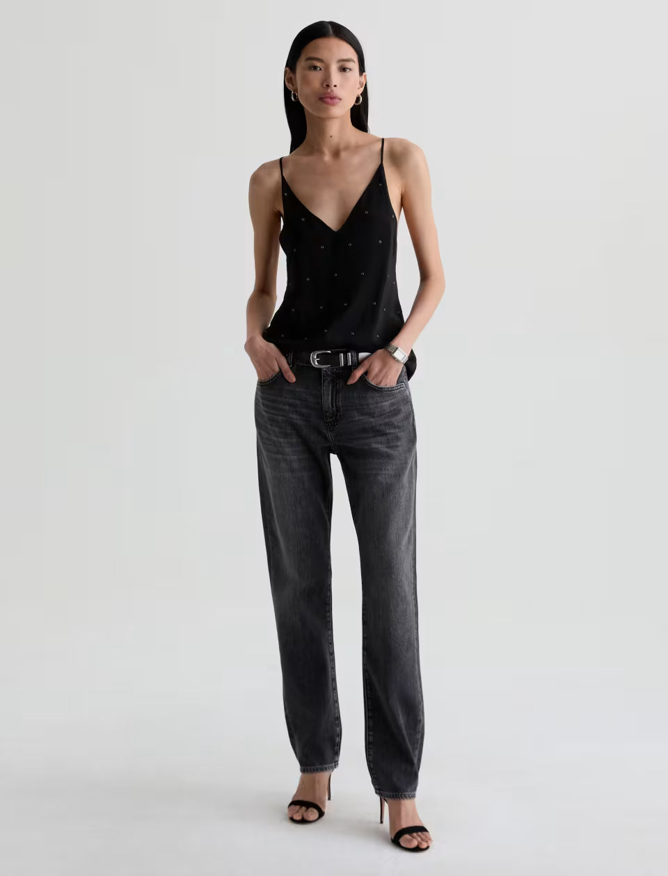 AG Jeans- The Boyfriend Mid Rise Relaxed Fit in Farewell