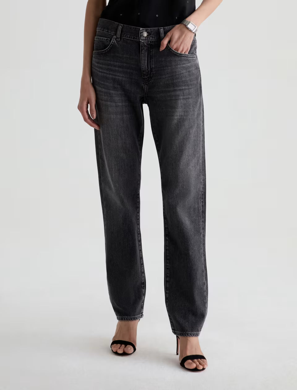 AG Jeans- The Boyfriend Mid Rise Relaxed Fit in Farewell