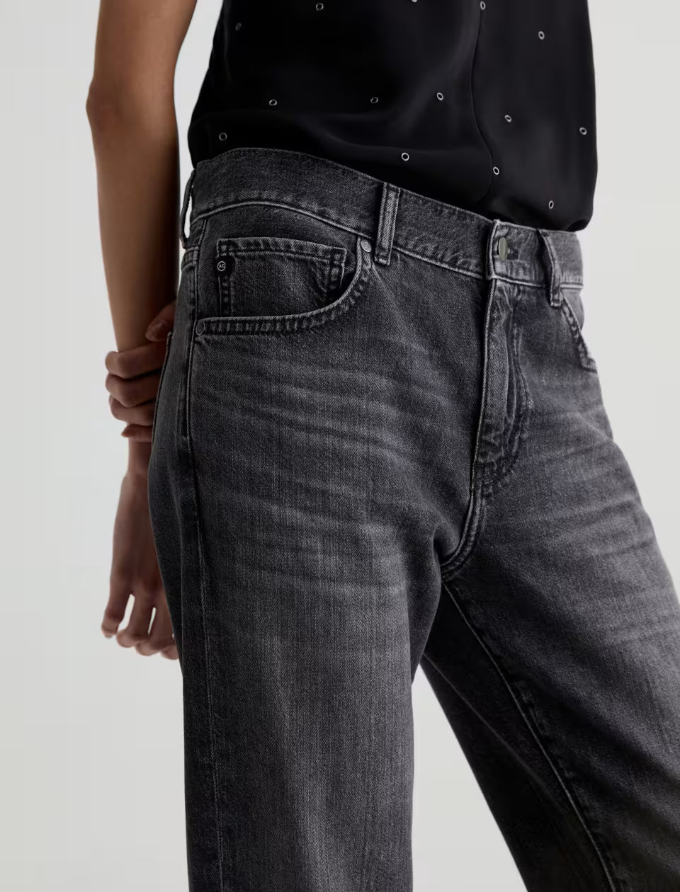 AG Jeans- The Boyfriend Mid Rise Relaxed Fit in Farewell