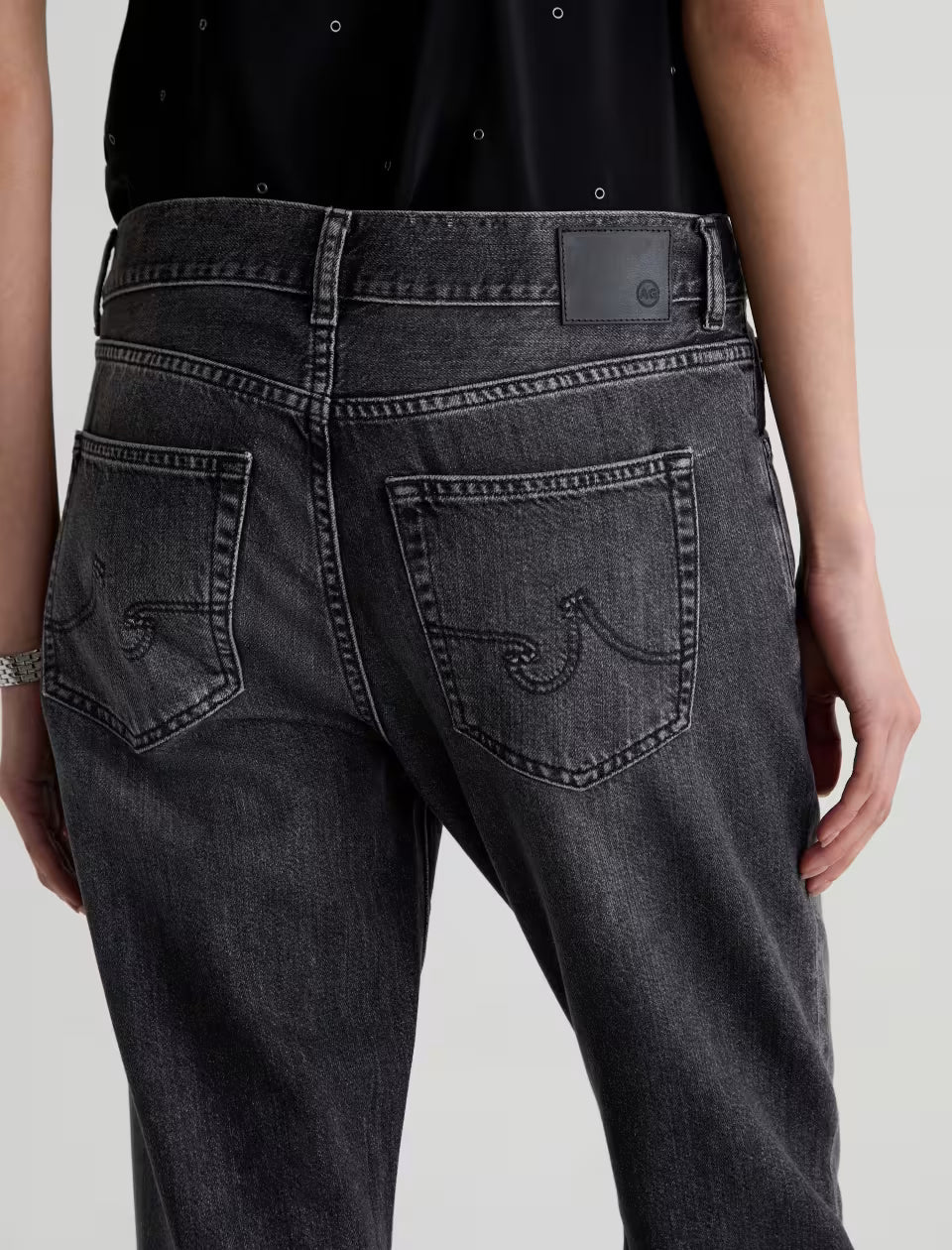 AG Jeans- The Boyfriend Mid Rise Relaxed Fit in Farewell