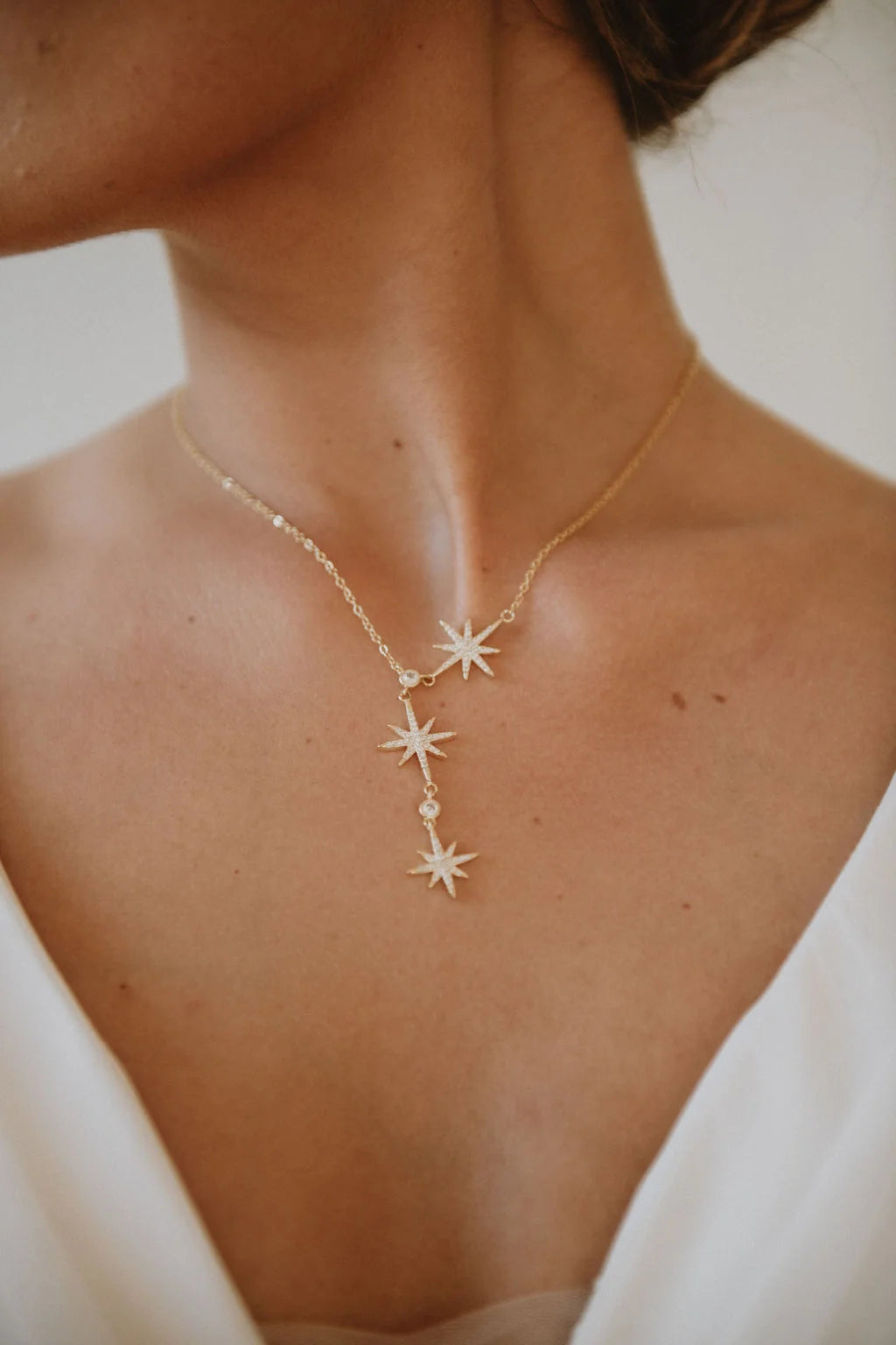 Luna + Stone - Lyra Necklace in Gold
