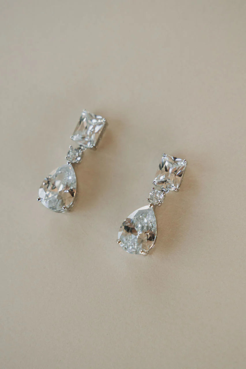 Luna + Stone- Lola Earrings in Silver