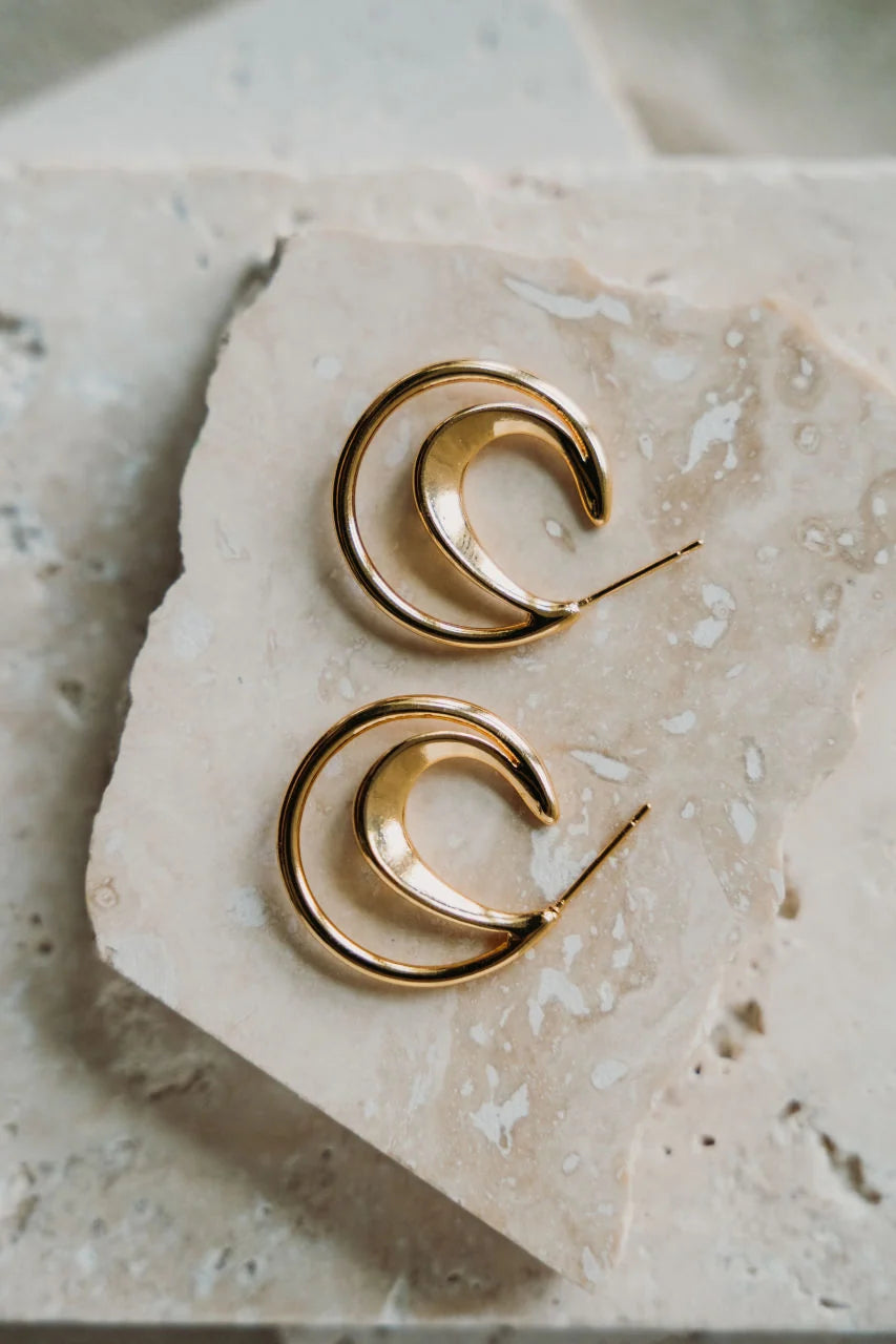 Luna + Stone - Bri Earrings in Gold