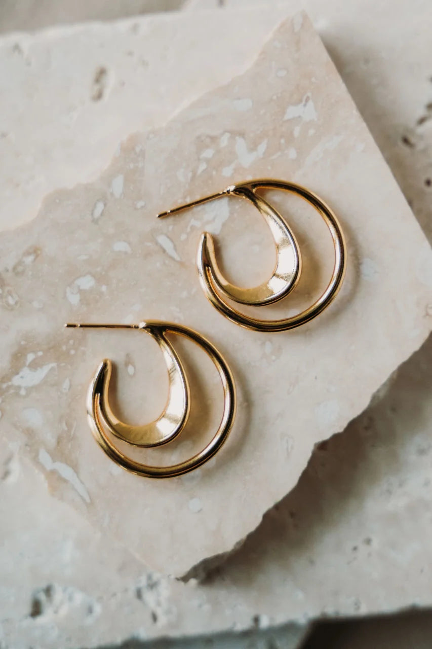 Luna + Stone - Bri Earrings in Gold