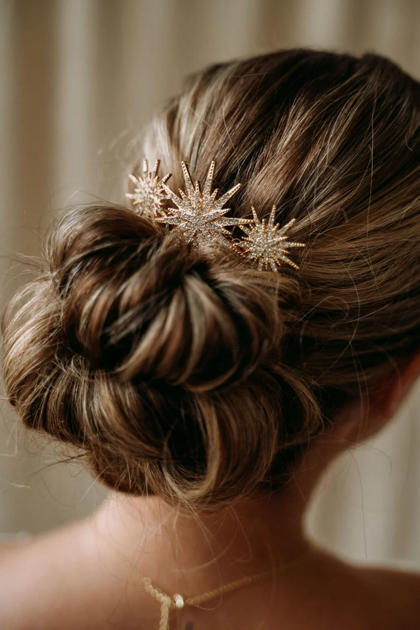 Luna + Stone - Star Hair Comb in Gold