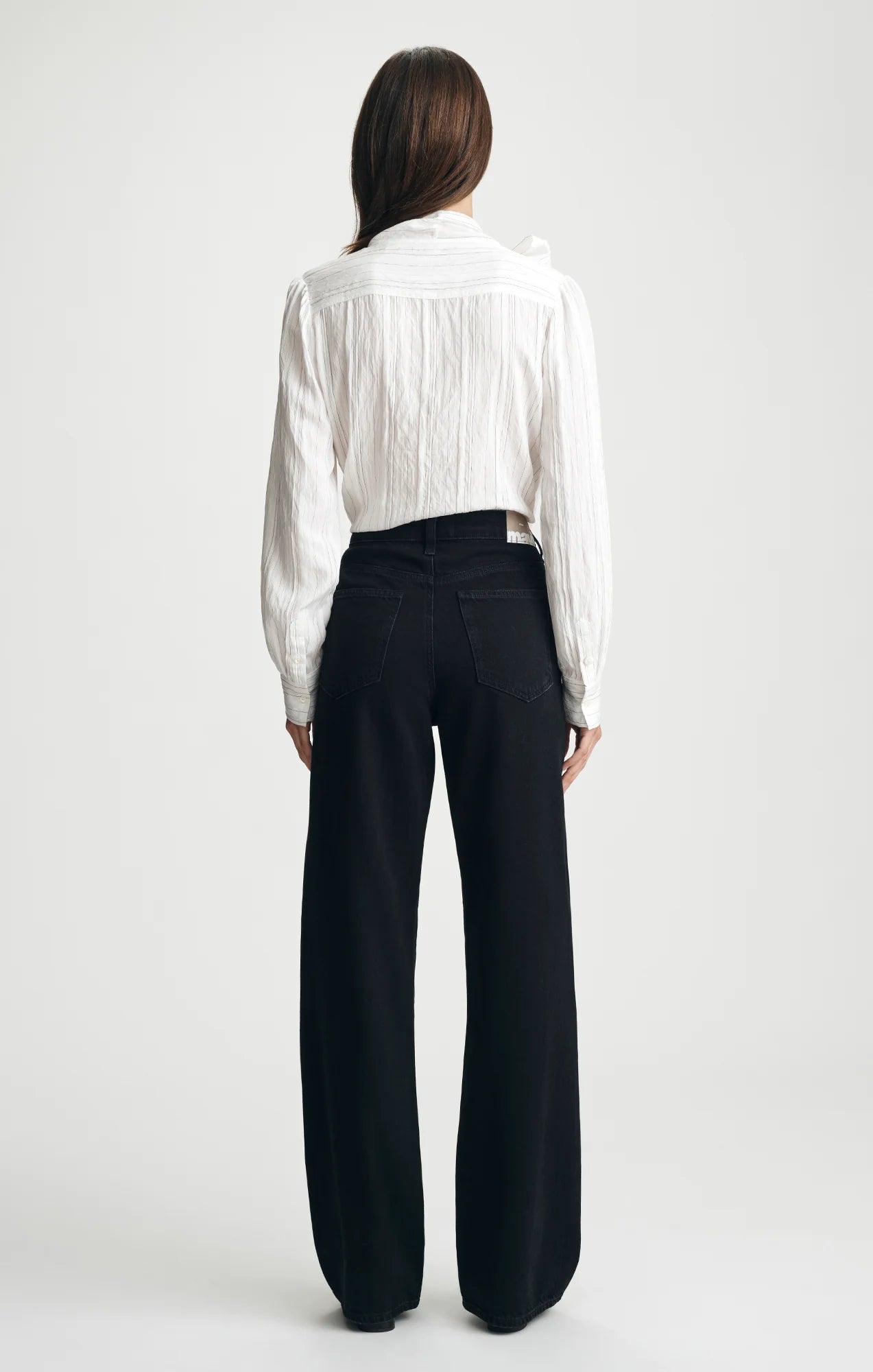 Mavi- Taylor High Rise Straight Leg in Dark Smoke Light Blue Classic 32" Inseam
