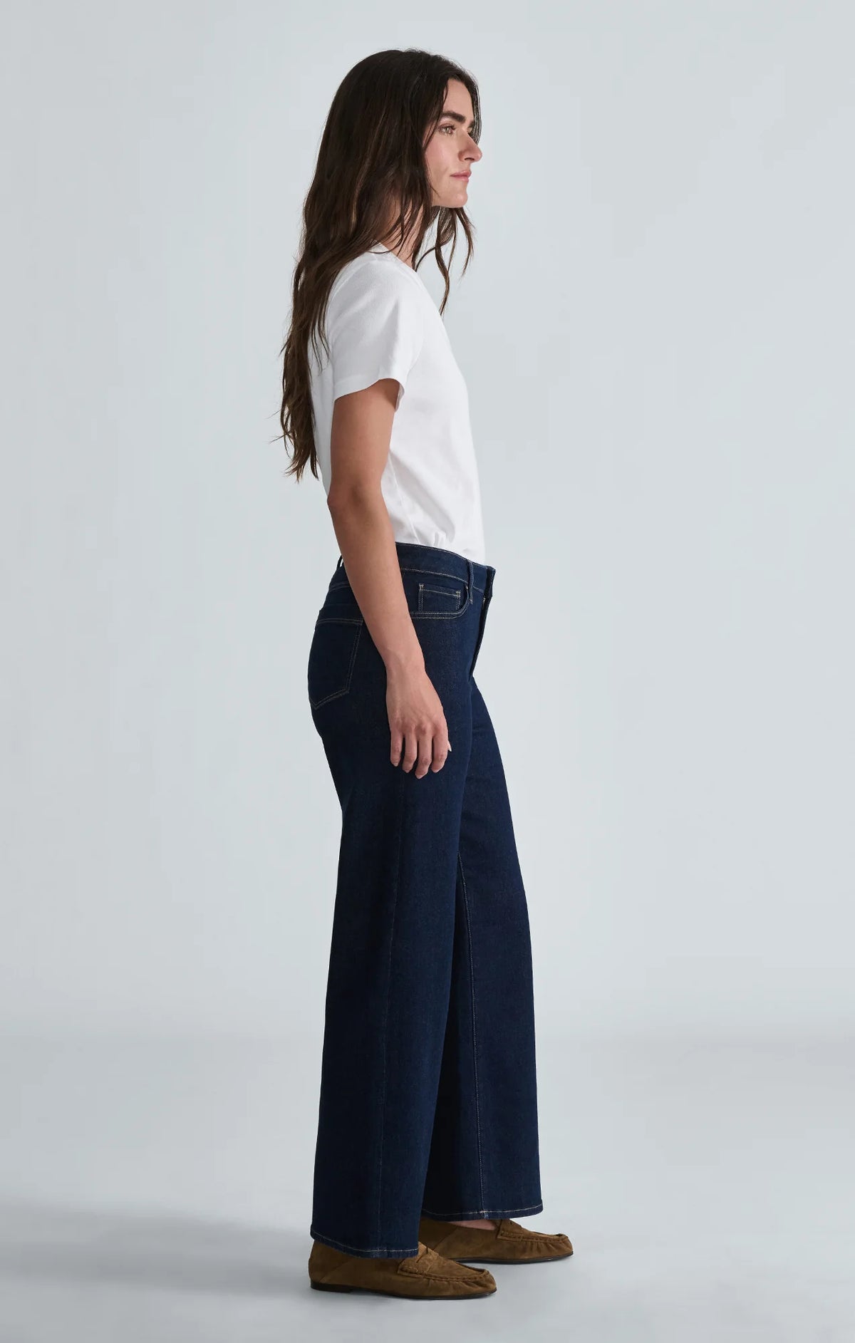 Mavi- Paloma Mid Rise Wide Leg Jeans in Rinse Gold Premium 28" Inseam