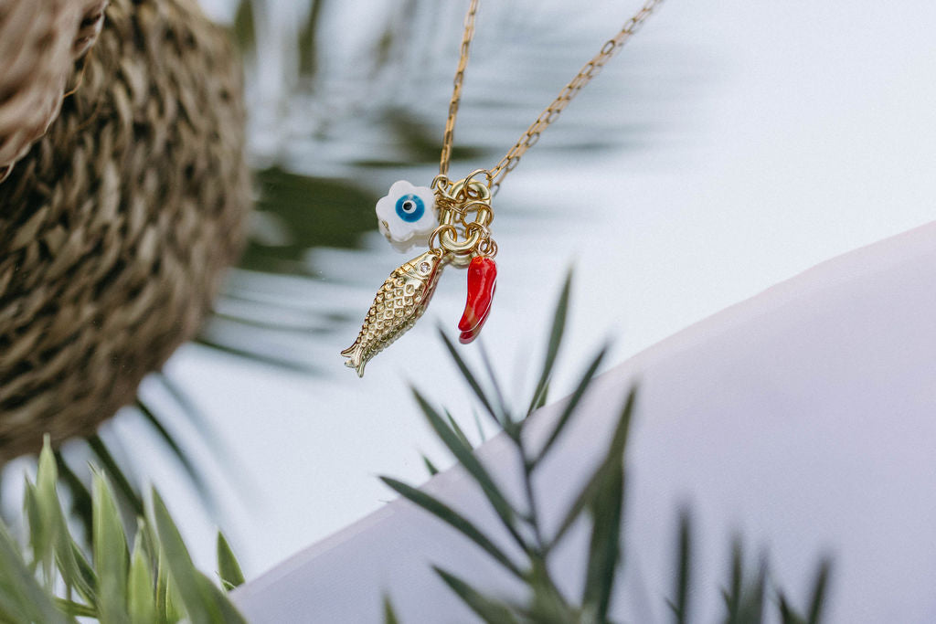 Twisted Baubles- Fortuna Gold Plated Necklace