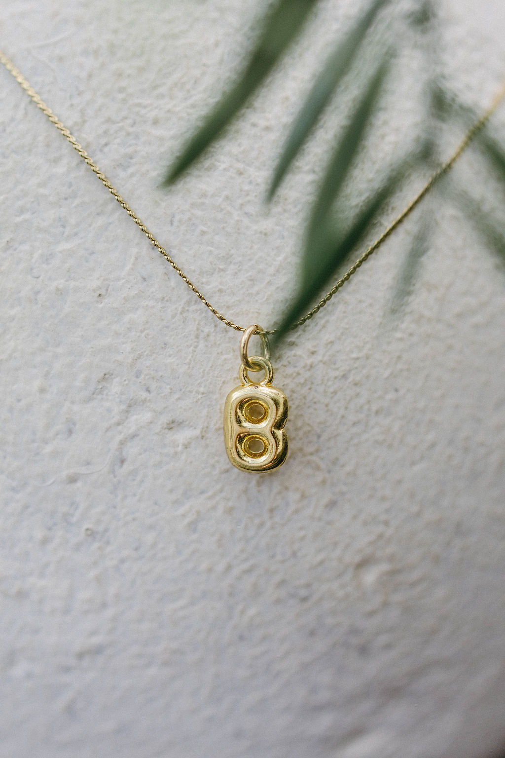 Twisted Baubles- Bubble Initial Necklace