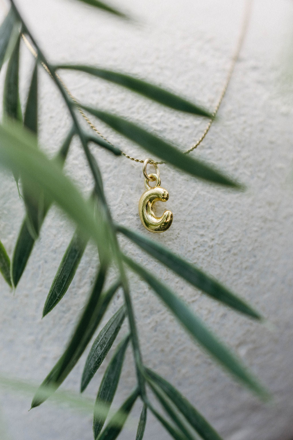 Twisted Baubles- Bubble Initial Necklace