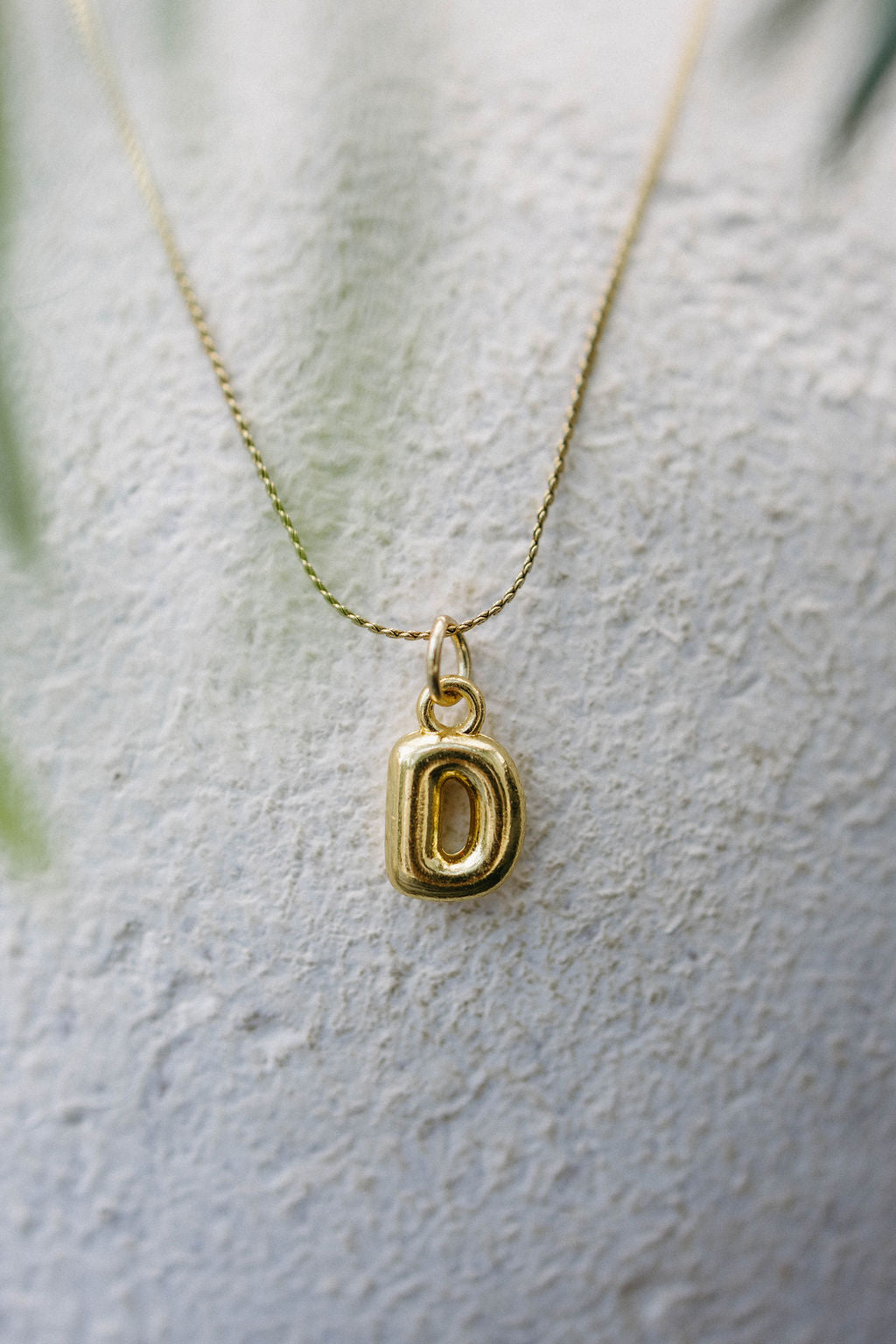Twisted Baubles- Bubble Initial Necklace