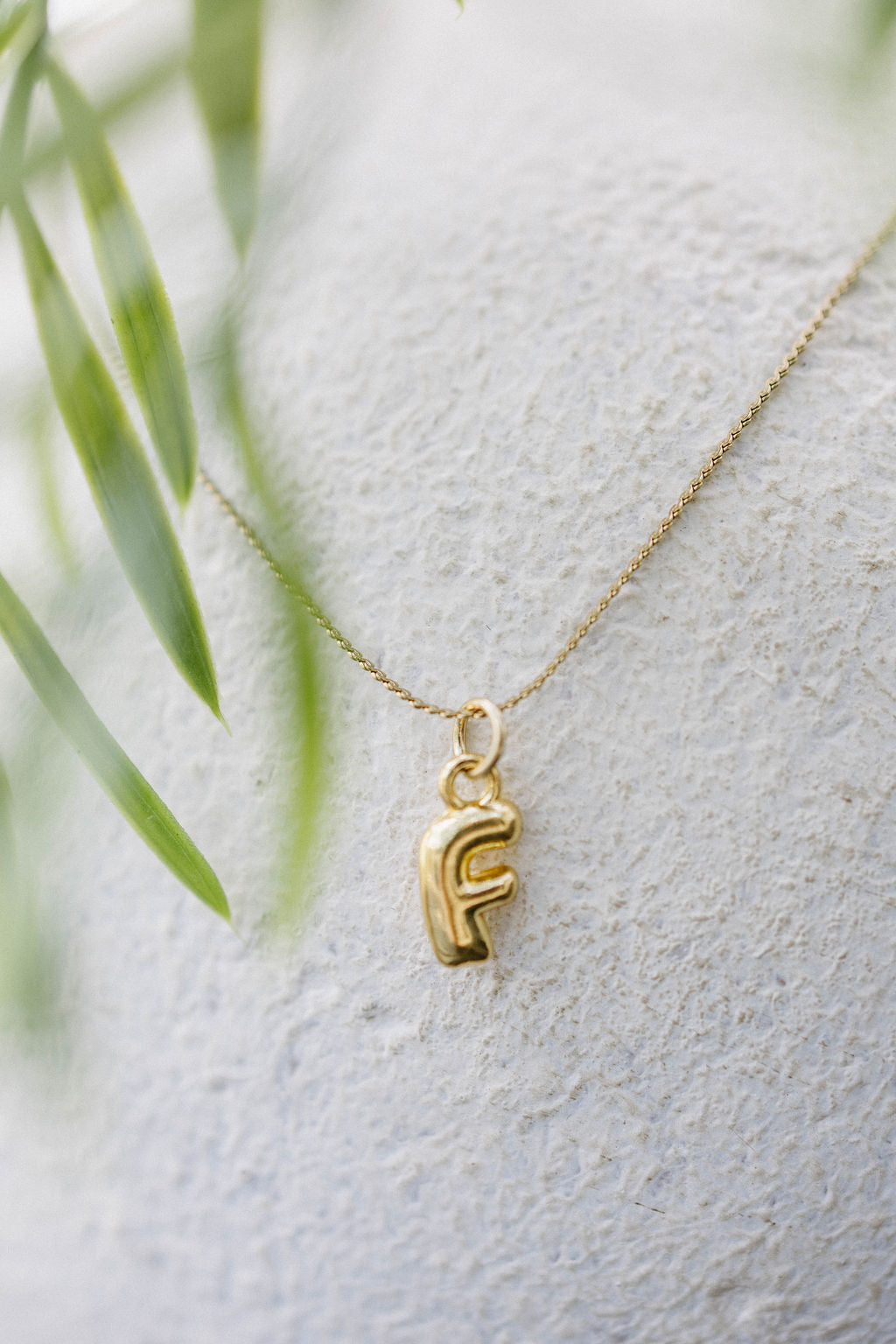 Twisted Baubles- Bubble Initial Necklace