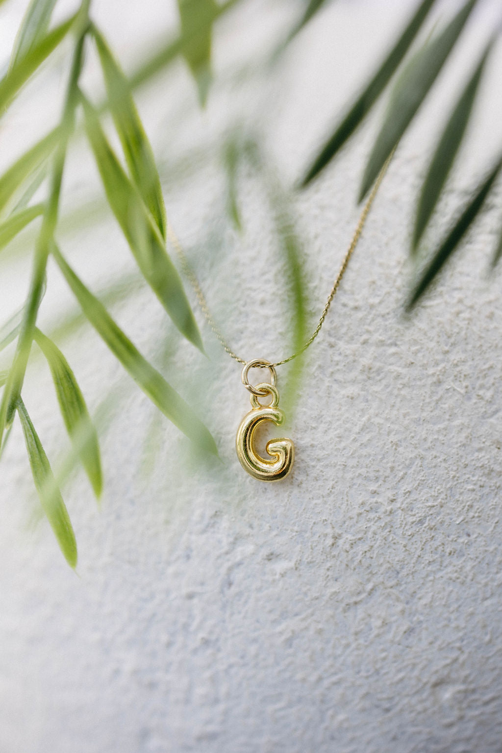 Twisted Baubles- Bubble Initial Necklace
