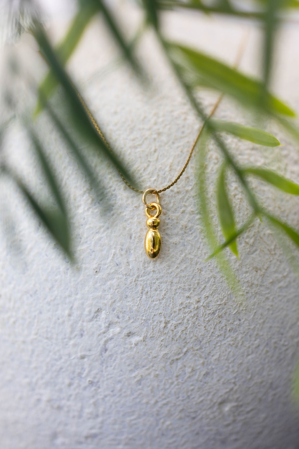 Twisted Baubles- Bubble Initial Necklace