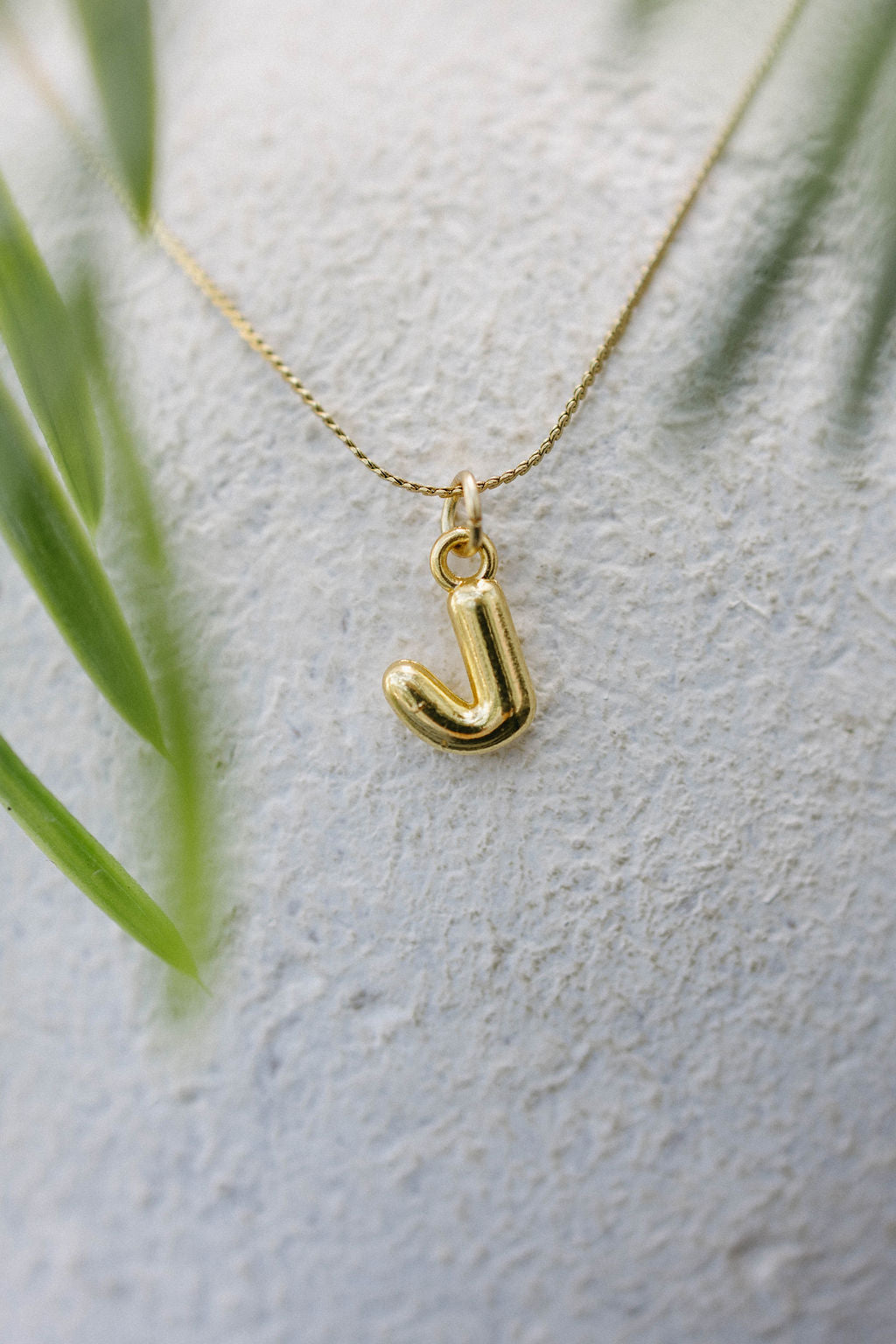 Twisted Baubles- Bubble Initial Necklace