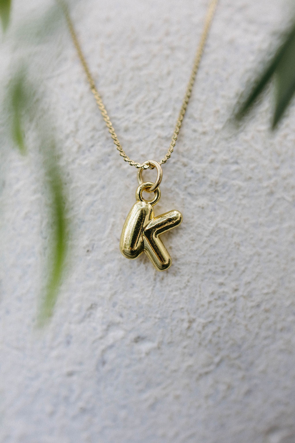 Twisted Baubles- Bubble Initial Necklace
