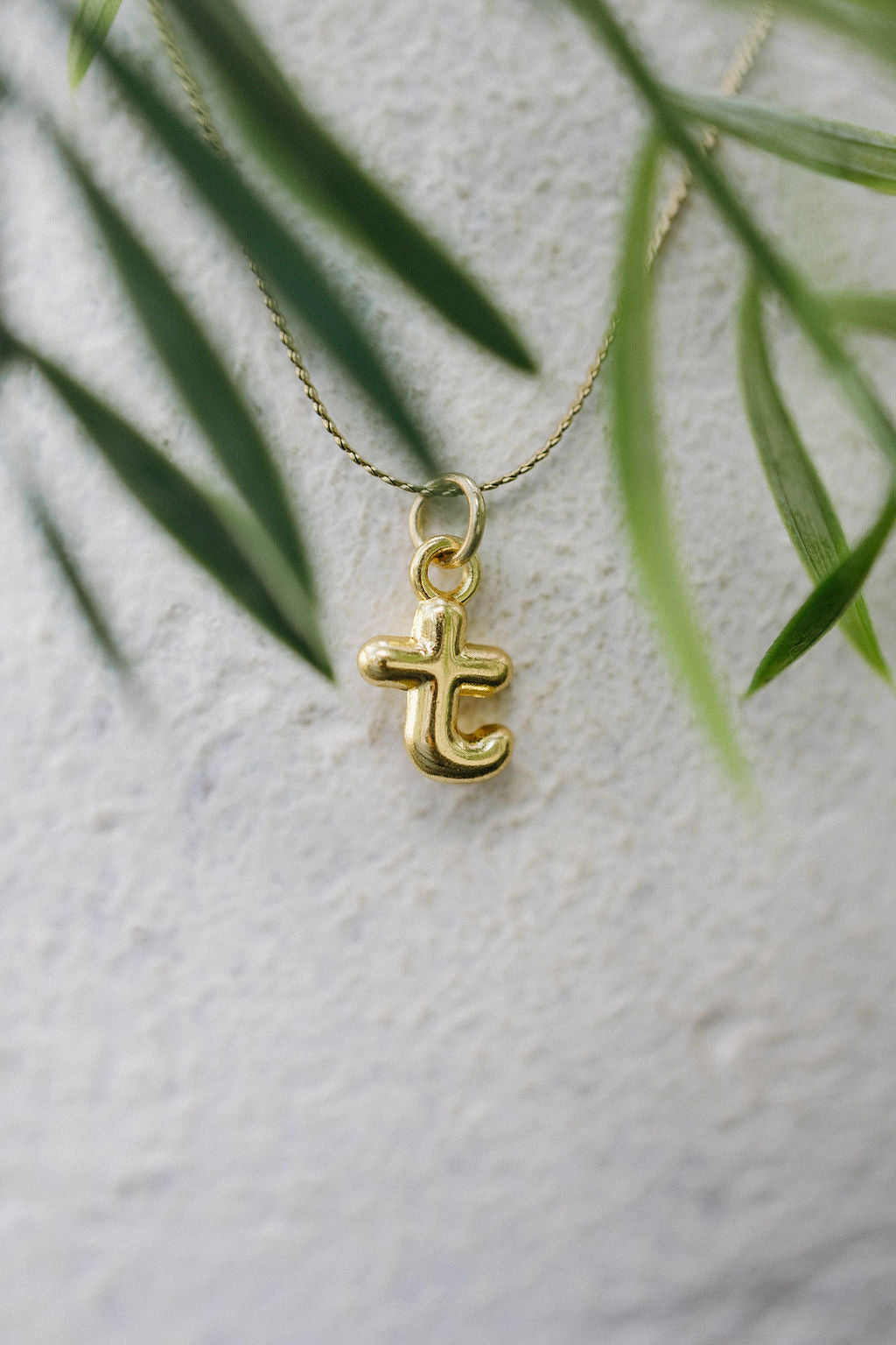 Twisted Baubles- Bubble Initial Necklace