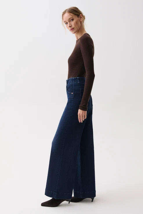 Pistola- Lana High Rise Ultra Wide Leg Jean in Starstruck