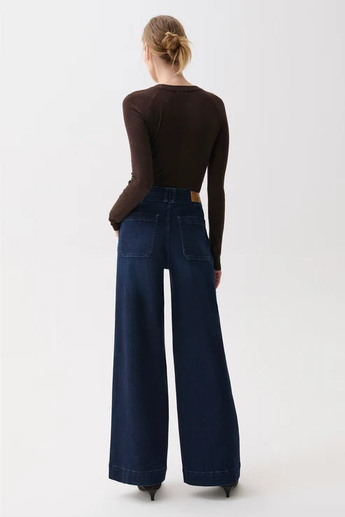 Pistola- Lana High Rise Ultra Wide Leg Jean in Starstruck