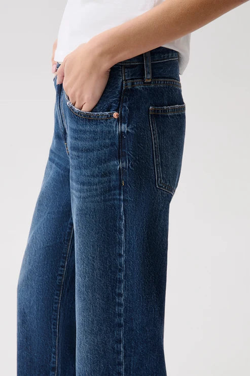 Pistola- Lexi Mid Rise Bowed Straight in Moonwave