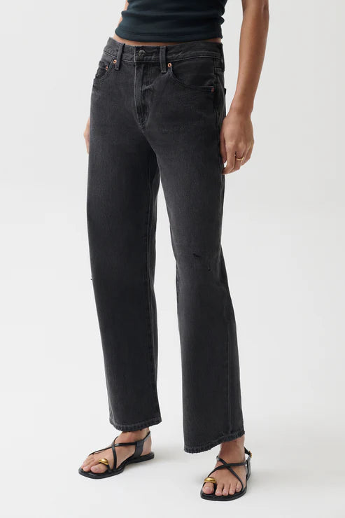 Pistola- Lexi Mid Rise Bowed Leg Straight in Mercury